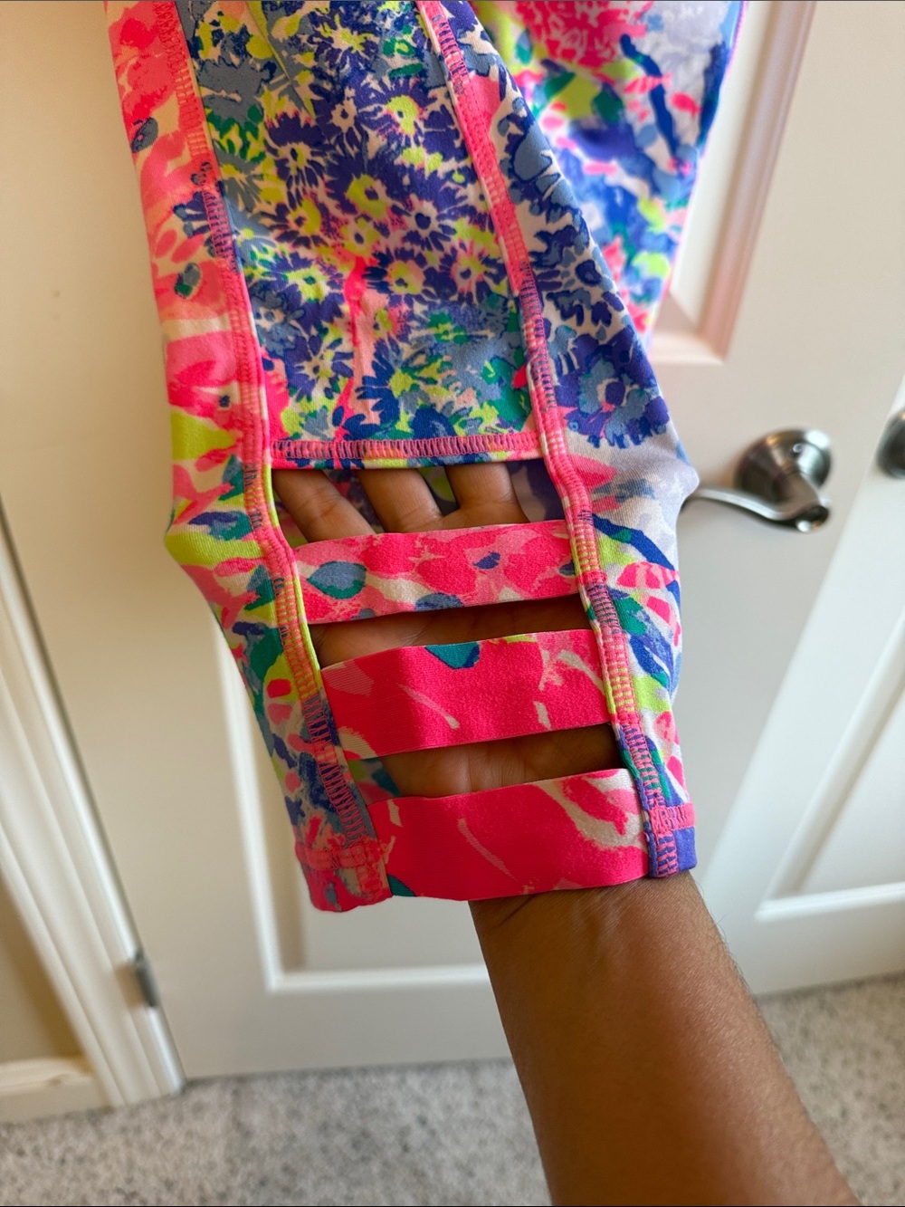 Lilly Pulitzer Hot Pink Luxletic Leggings - Picture 4 of 4